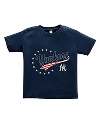 Soft As A Grape Toddler Navy New York Yankees Americana T-Shirt