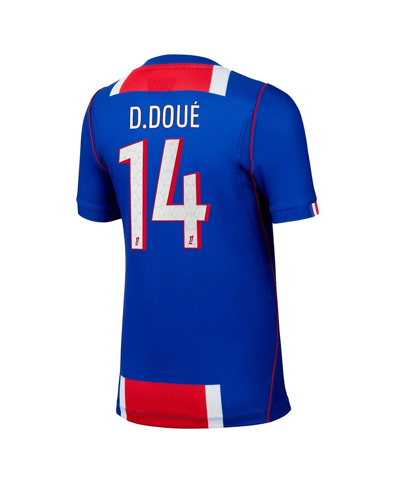 Nike Big Boys and Girls Desire Doue Blue Paris Saint-Germain 2026/27 Home Stadium Replica Jersey
