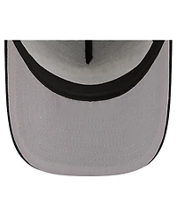 New Era Men's Black San Francisco Giants Vintage Arched Foam Front 9FIFTY A-Frame Adjustable Trucker Hat