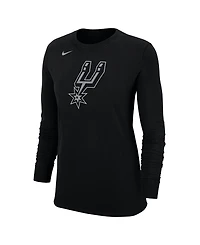 Nike Women's Black San Antonio Spurs Logo Core Long Sleeve T-Shirt
