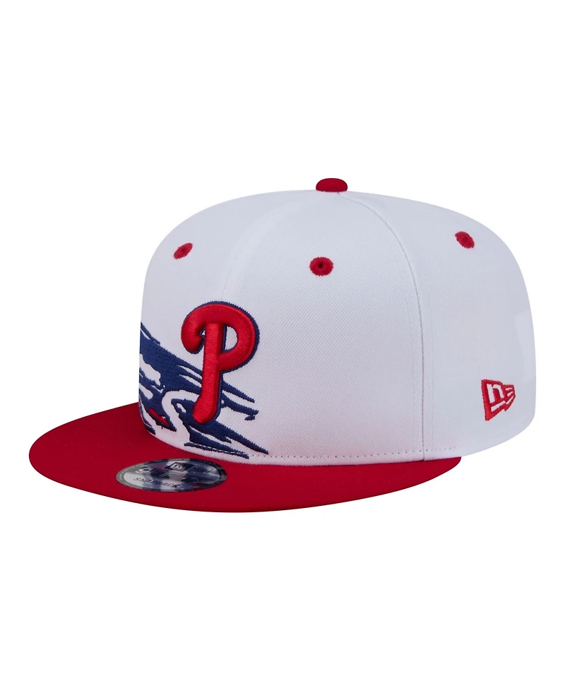 New Era Men's White/Red Philadelphia Phillies 9FIFTY Snapback Hat