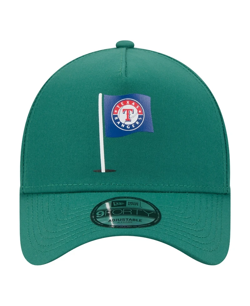 New Era Men's Green Texas Rangers Pin Seeker 9FORTY A-Frame Adjustable Hat