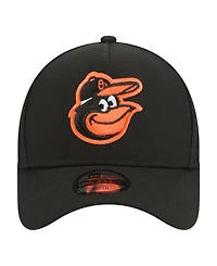 New Era Big Boys and Girls Black Baltimore Orioles 9FORTY A-Frame Adjustable Hat