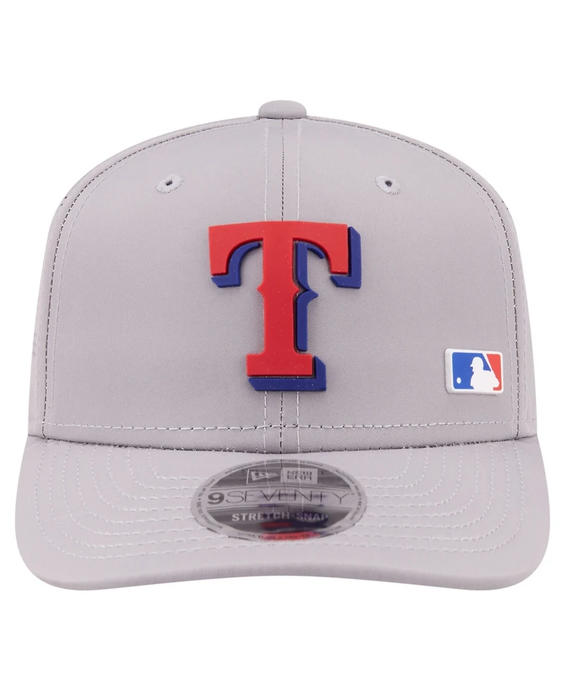 New Era Men's Gray Texas Rangers Laser Perforated 9SEVENTY Adjustable Hat