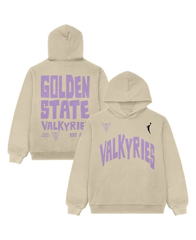 Playa Society Men's and Women's Oatmeal Golden State Valkyries Established Hoodie