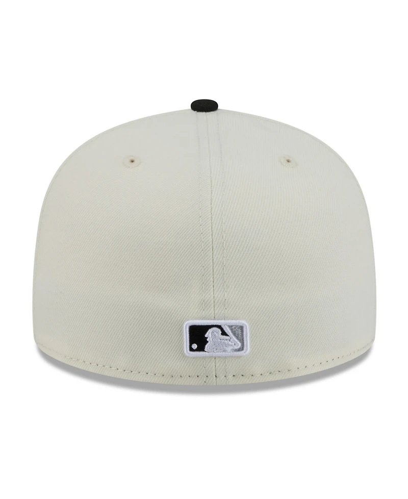 New Era Men's White/Black Chicago White Sox Blossom 59FIFTY Fitted Hat