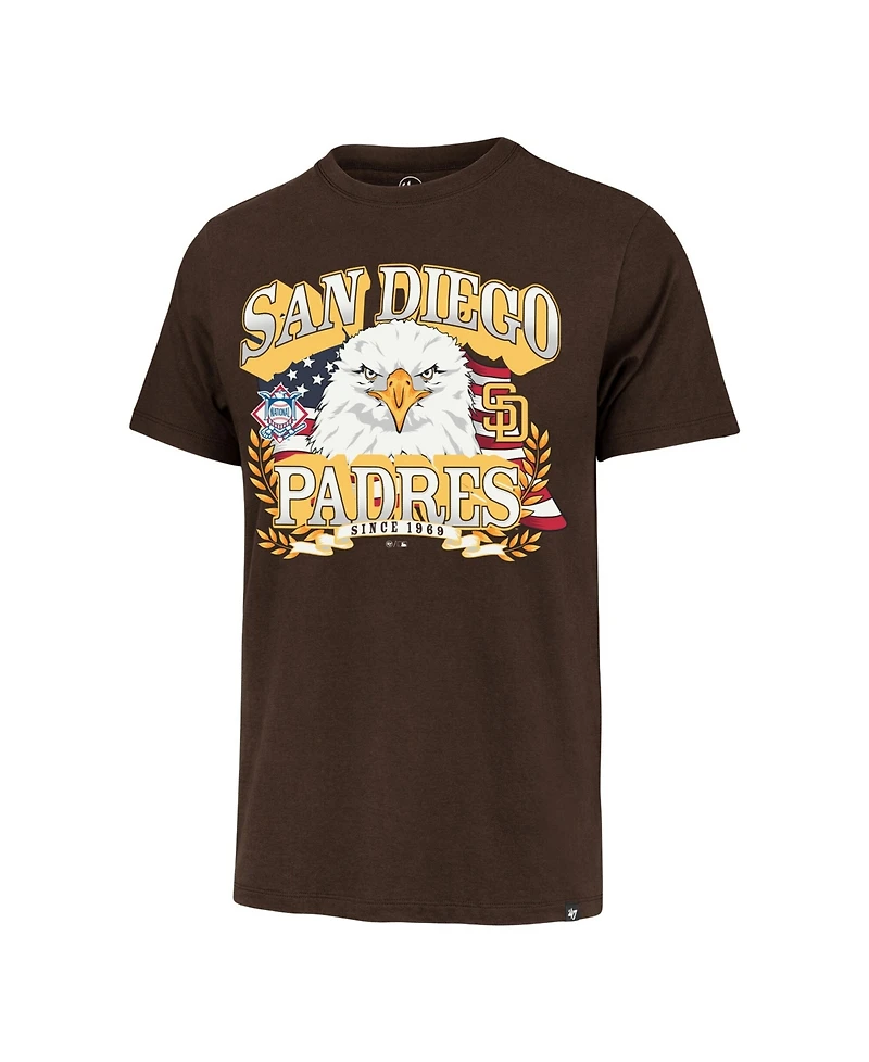 '47 Brand Men's Brown San Diego Padres Americana Eagle T-Shirt