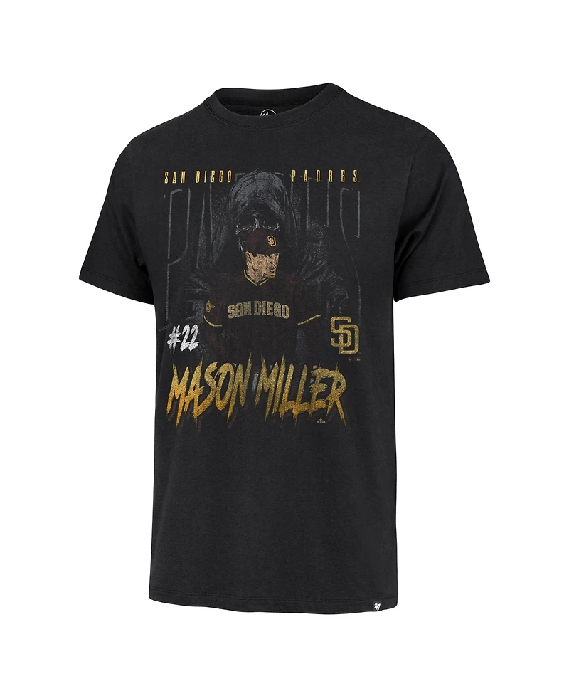 '47 Brand Men's Mason Miller Black San Diego Padres the Reaper Player Graphic T-Shirt