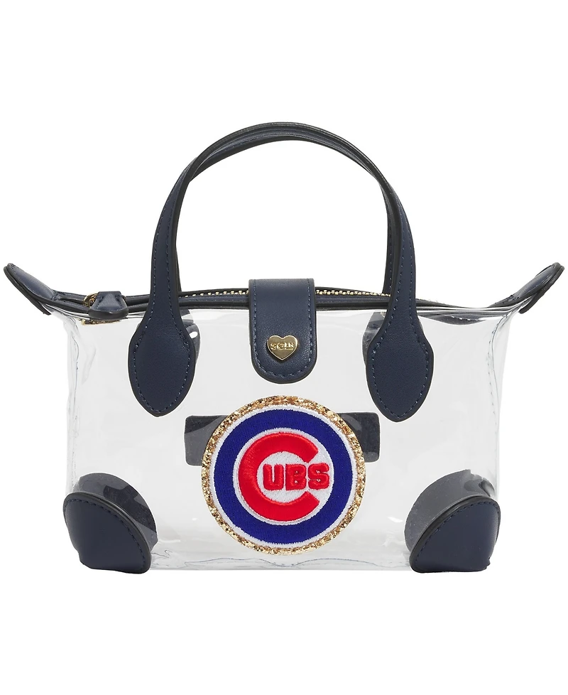 Stoney Clover Lane Chicago Cubs Clear Pouchette Crossbody Bag