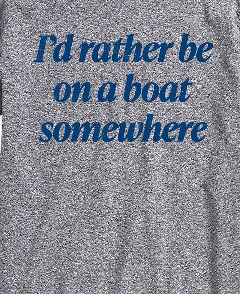 Airwaves Men's Instant Message On Boat Somewhere Graphic T-Shirt