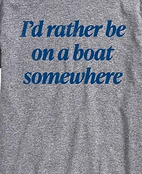 Airwaves Men's Instant Message On Boat Somewhere Graphic T-Shirt