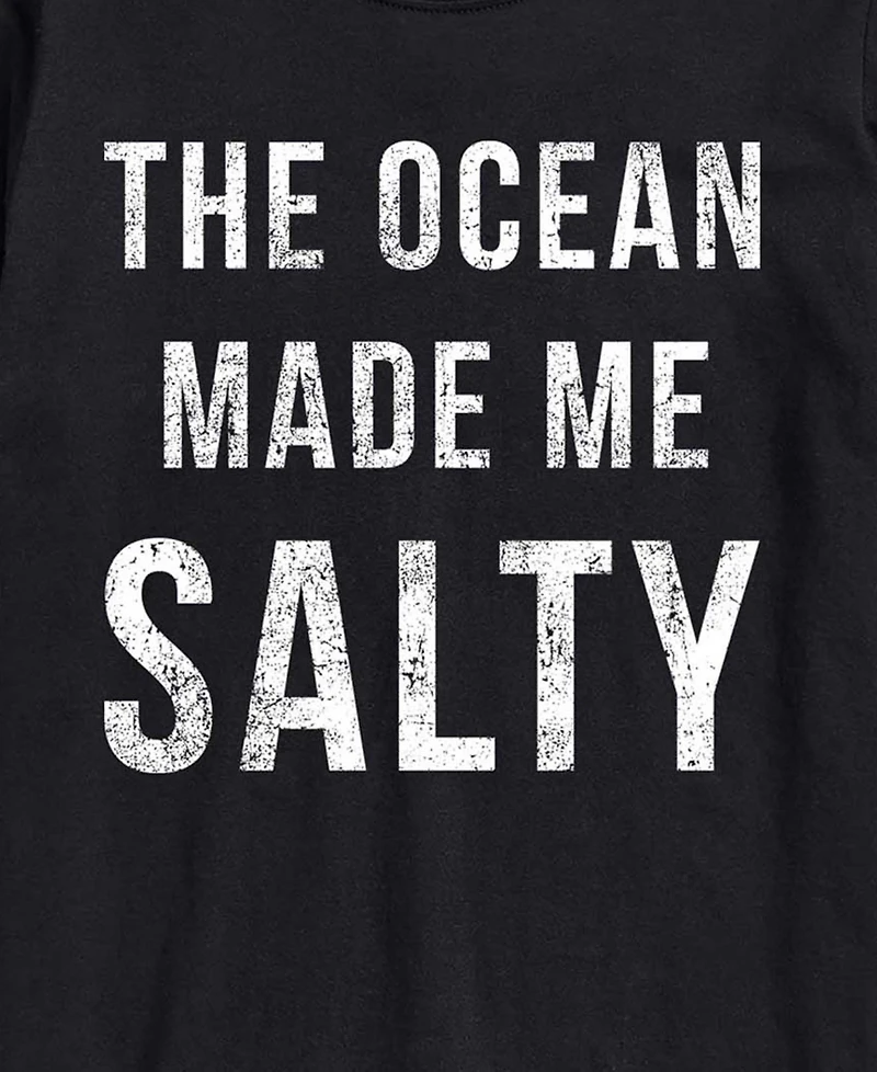 Airwaves Men's Instant Message The Ocean Made Me Salty Graphic T-Shirt