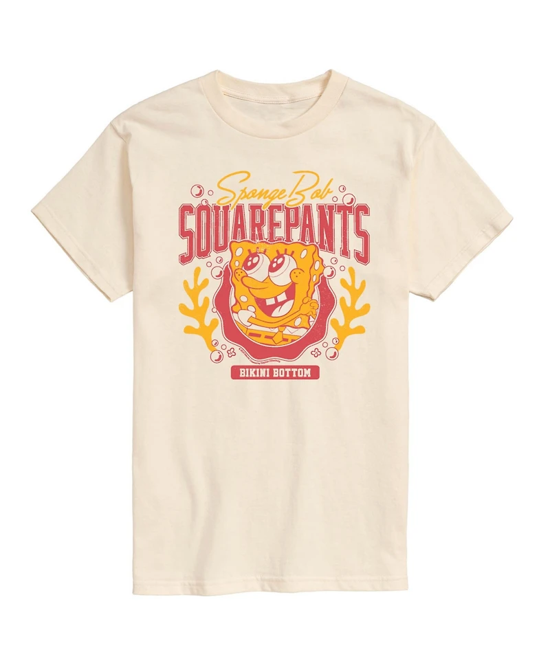 Airwaves Men's Spongebob Squarepants Collegiate Graphic T-Shirt