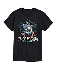 Airwaves Men's Lilo And Stitch Alien Wildlife Graphic T-Shirt