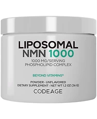 Codeage Liposomal Nmn 1000mg Powder, Nicotinamide Mononucleotide, Nad Plus Precursor, Unflavored, 1.2 Ounce