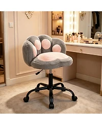 gaomon Cat Back Vanity Chair, Armless Adjustable Swivel Office Chair