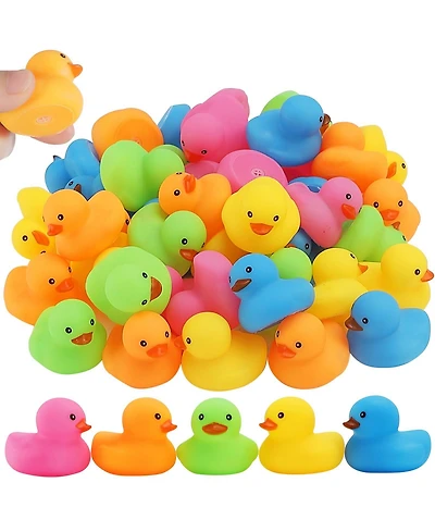 Gnuadz 50Mini Rubber Duck Bath Toy Party Favor Pool Float Game Gift