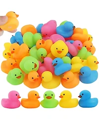 Gnuadz 50Mini Rubber Duck Bath Toy Party Favor Pool Float Game Gift