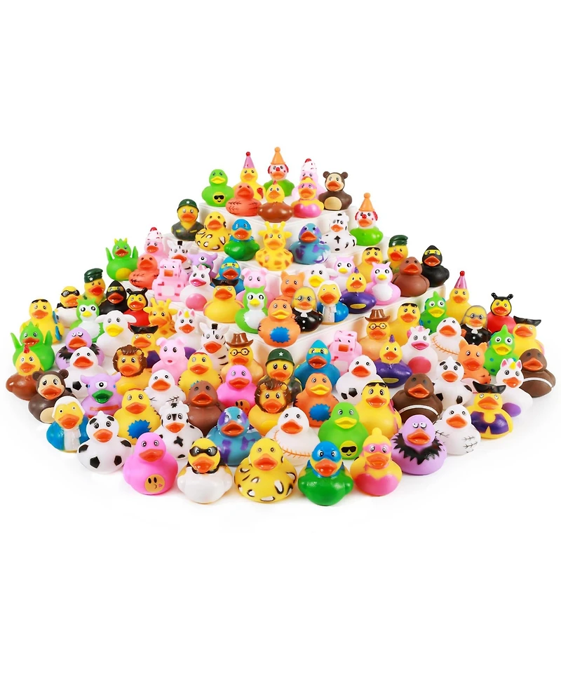 Gnuadz Character Ducks 100-Piece Bath Toy Party Favors, Ages 3+