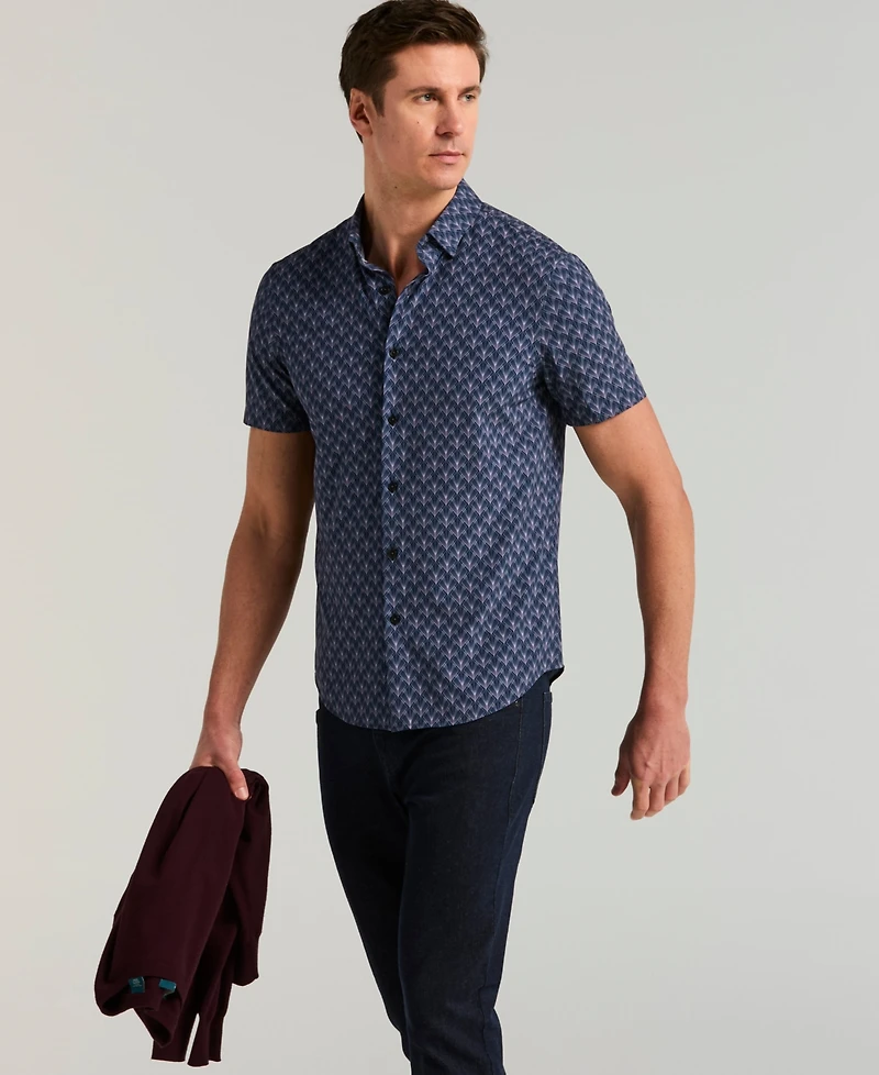 Perry Ellis Men's Ombre Diamond Print Shirt