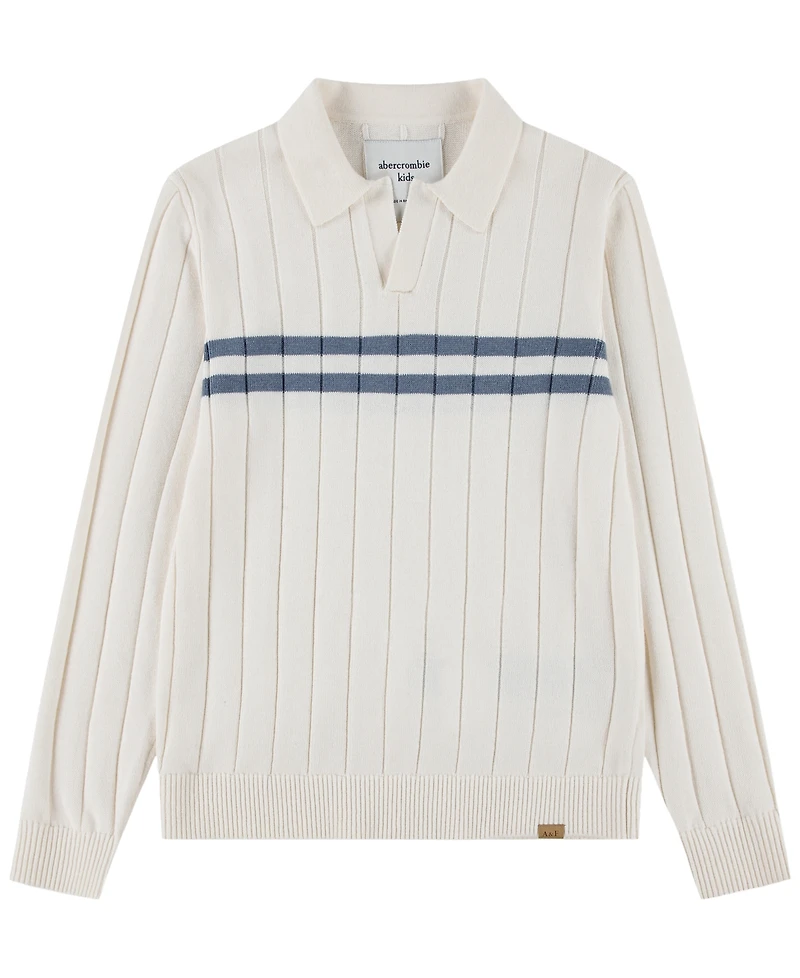 abercrombie kids Boys' 5-18 Long-Sleeve Johnny Chest Stripe Sweater