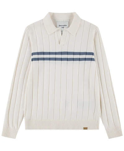 abercrombie kids Boys' 5-18 Long-Sleeve Johnny Chest Stripe Sweater