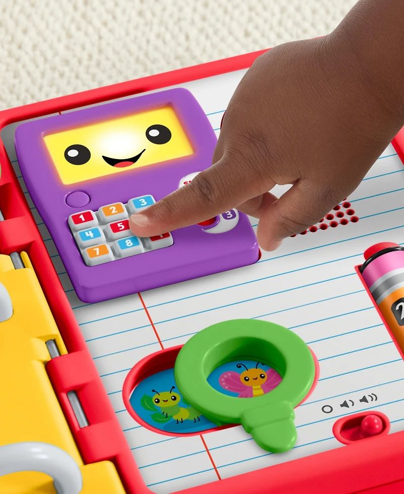 Fisher Price Laugh and Learn 123 Schoolbook Smart Stages Interactive Book, Ages 6 Months+