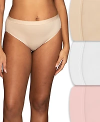 Vanity Fair Lingerie Women's Beyond Comfort Ultimate Stretch Hi-Cut Brief, 3-Pack