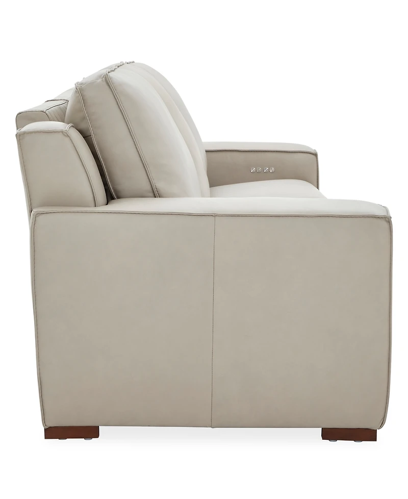 Aspen 3 Pm 3-Piece Leather Sofa Set (Laf Recliner, Raf Power Armless Recliner), Macy's Exclusive