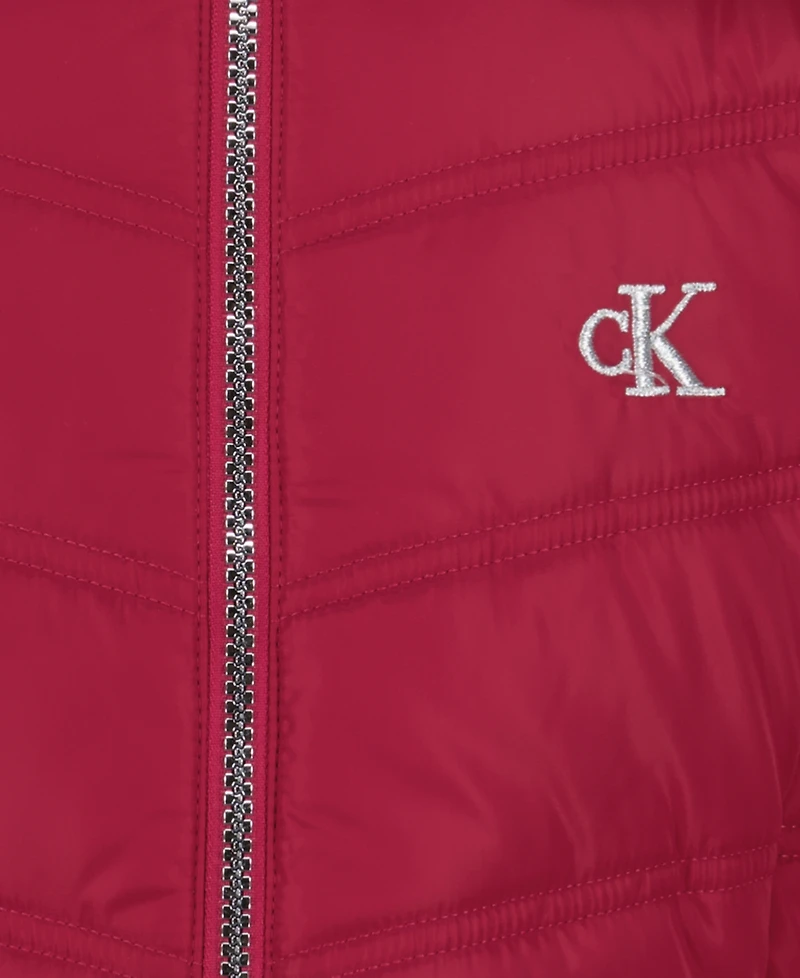 Calvin Klein Girls' 7-16 Aerial Puffer Jacket