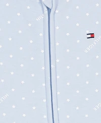 Tommy Hilfiger Baby Boys' Polka Dot Zip-Front Footed Coverall