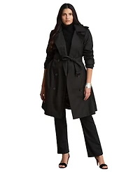 Lauren Ralph Plus Double Breasted Trench Coat