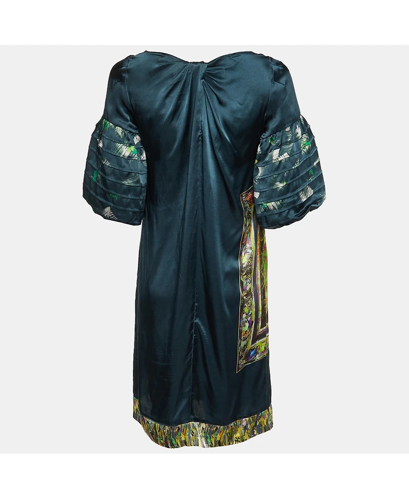 Pre-Owned Dries Van Noten Printed Silk Shift Dress