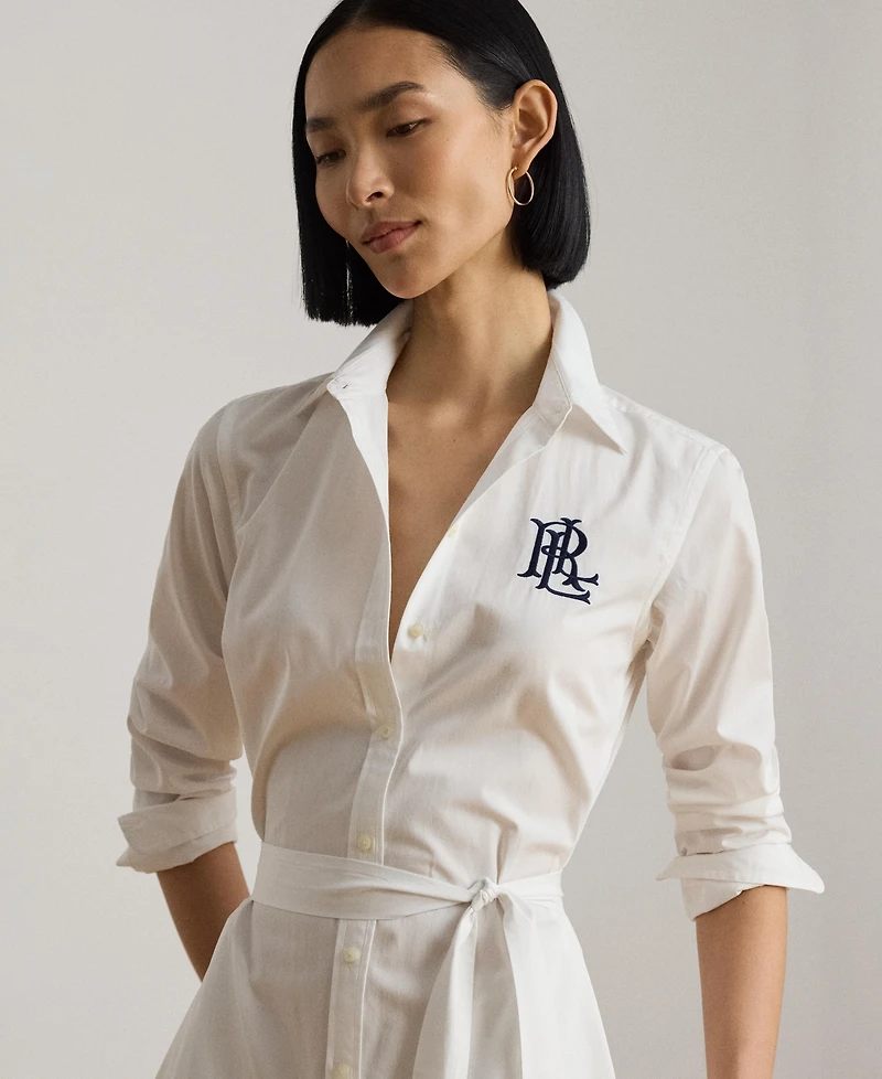 Lauren Ralph Women's Button-Down Collared Dress