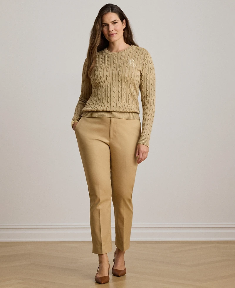 Lauren Ralph Women's High-Rise Slim Ankle Pants
