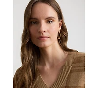 Lauren Ralph Women's Plaid V-Neck Sweater