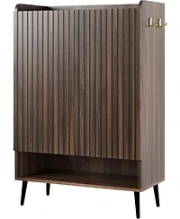 gaomon Shoe Cabinet with Adjustable Shelves and Doors, Large Shoe Organizer for Hallway, Entryway