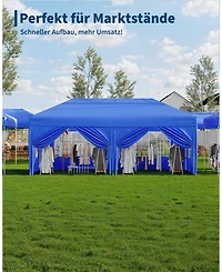 gaomon 1020 ft Waterproof Height Gazebo with 6 Removable Sidewalls, Folding Gazebo for Patio, Camping, Market and Party