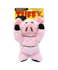 Mighty Angry Animals Pig, Durable Plush Squeaky Dog Toy