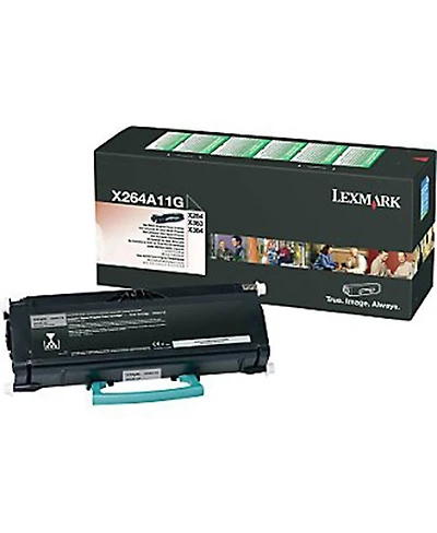 Lexmark X264A11G Standard Black Laser Return Program Toner Cartridge, 3500 Standard Prints Yield