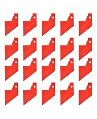 WinSpin 20 Pcs Prize Wheel Red Pointer Replacement Part Triangle for Trade Show