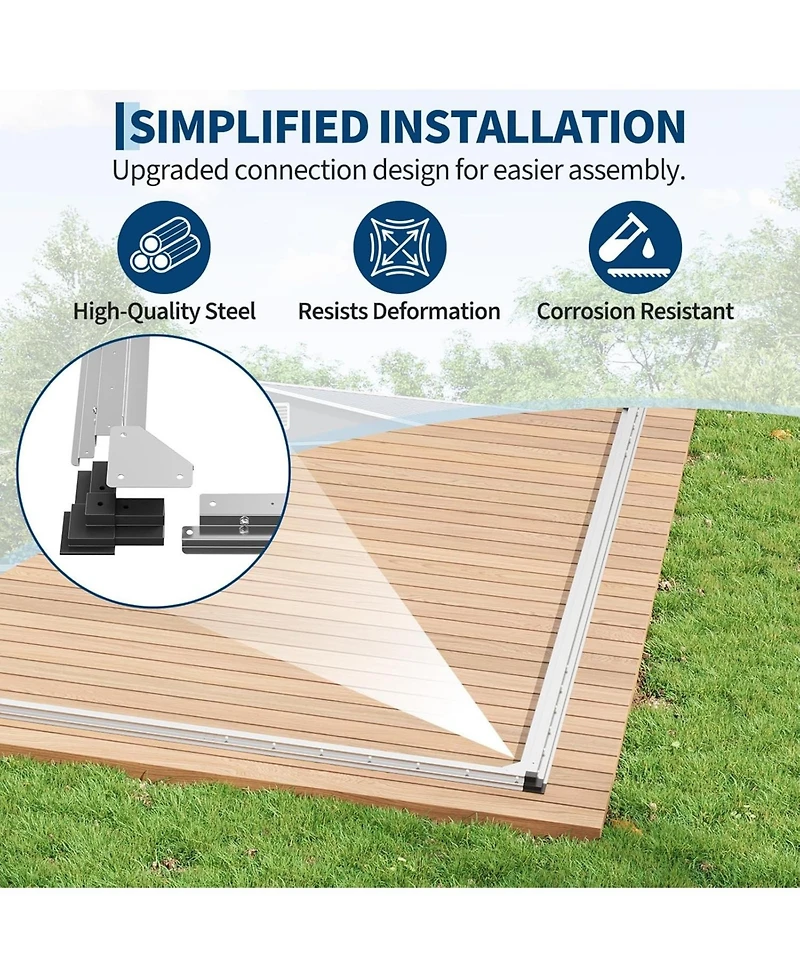 gaomon 10 x 12 feet Outdoor Storage Shed, Heavy-Duty Waterproof Tool Shed Storage with Lockable Door, Vents and Updated Frame Structure for Backyard