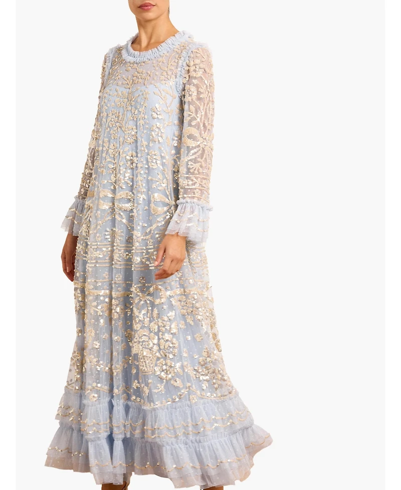 Needle & Thread Women's Celia Long Sleeve Ankle Gown