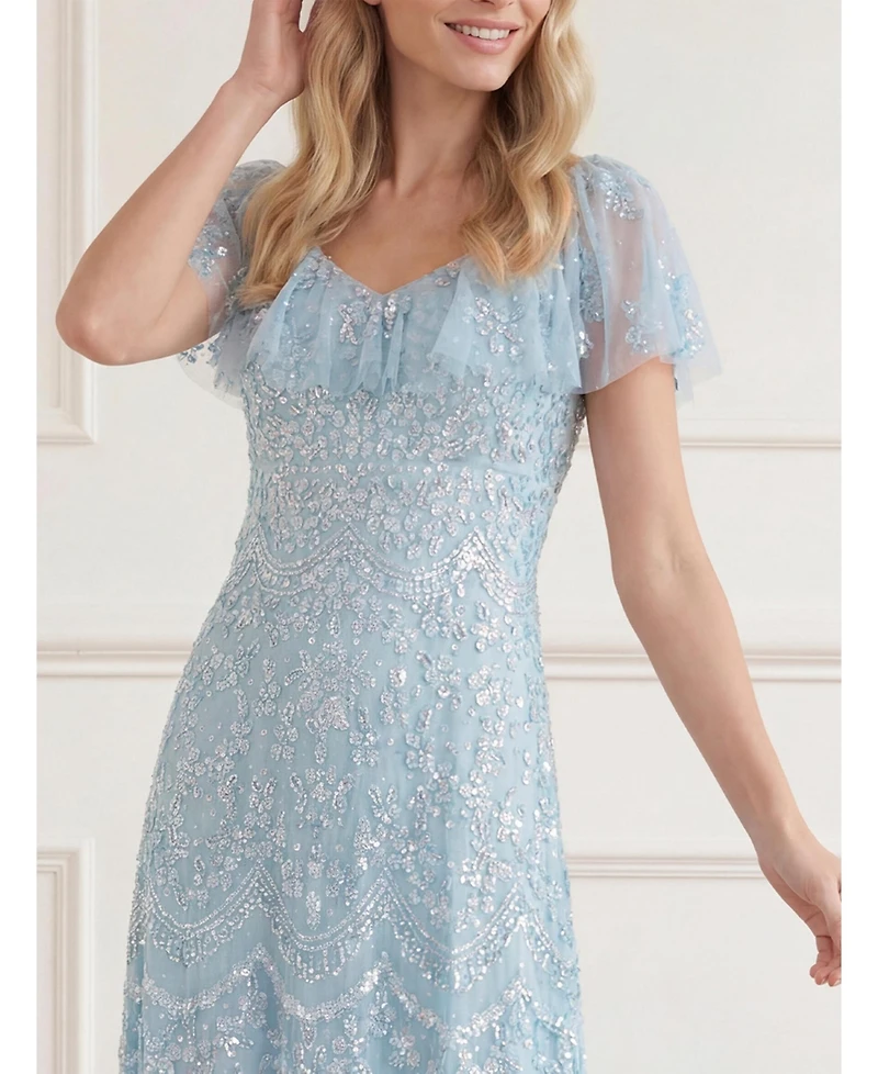 Needle & Thread Women's Freya V-Neck Gown
