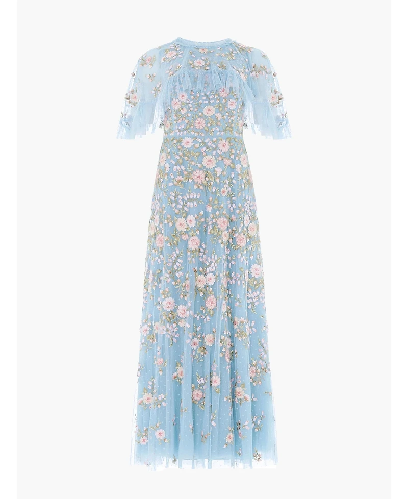 Needle & Thread Women's Eden Rose Cape Ankle Gown