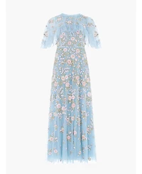 Needle & Thread Women's Eden Rose Cape Ankle Gown