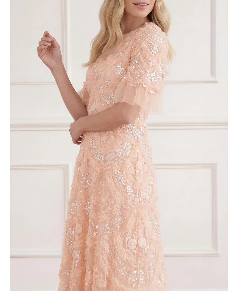 Needle & Thread Women's Carmen Ruffle Maxi Dress