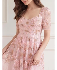 Needle & Thread Women's Wisteria Sweetheart Short Sleeve Dress