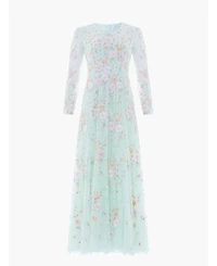 Needle & Thread Women's Garden Rose Long Sleeve Maxi Gown