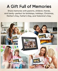 Eco4Life 7-Inch WiFi Ips Digital Picture Frame App-Controlled, Gift For Family and Parents Friends